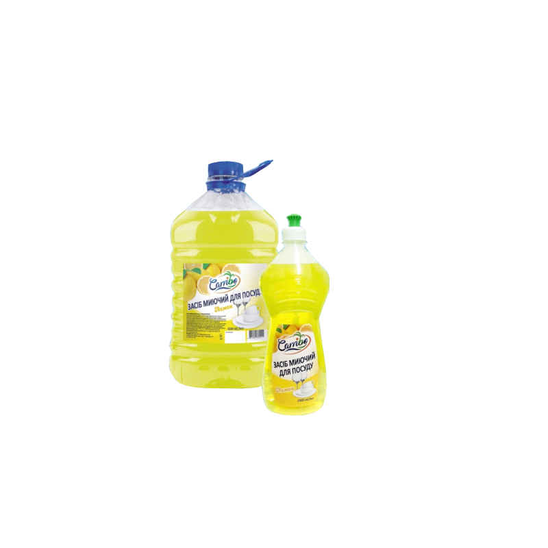 Засіб для ручного миття посуду CARRIBO лимон, 5л